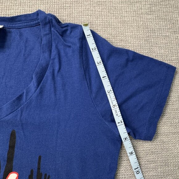 MLB Chicago Cubs Spring Training Womens V-Neck T-Shirt Blue Baseball Size Small - Picture 12 of 13